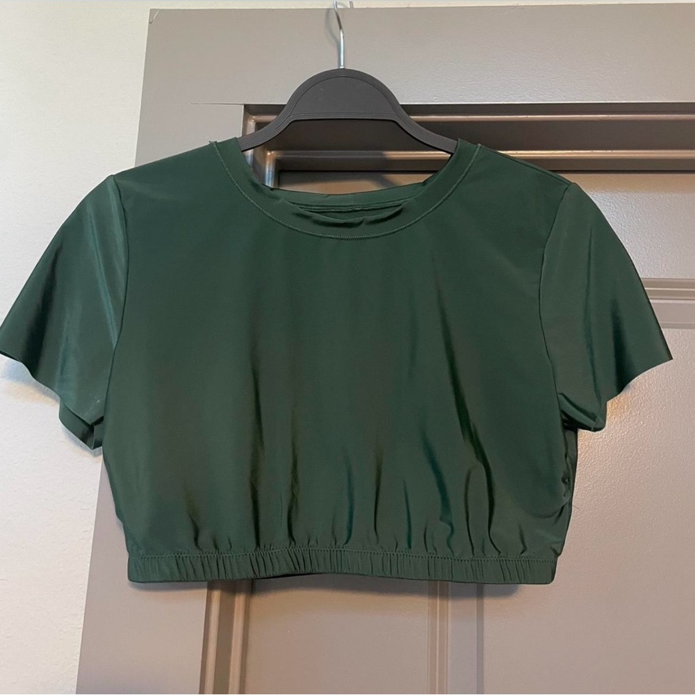 Dark Green Aerie Crop Top